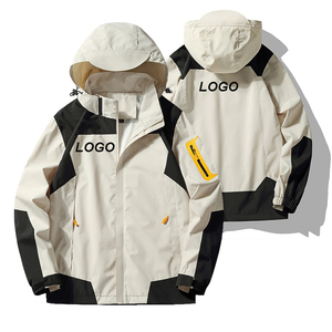 Veste de randonnée personnalisée pour hommes et femmes coupe-vent imperméable pour le camping, le trekking et l'escalade Manteau de pluie softshell - Product Image 3