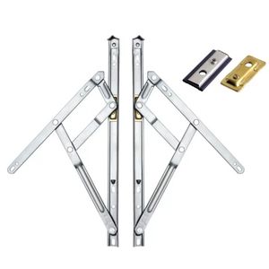 Herrajes de Acero Inoxidable para Ventanas Correderas Horizontales, Bisagra de Soporte Ajustable Antirrobo, Pantalla Plegable para Ventana de Sala de Estar - Product Image 4