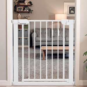 Child Safety Metal Door Fence Gate Set <strong>Kids</strong> <strong>Bath</strong> <strong>Potty</strong> Kitchen Stair Guardrails 75-82cm 1-2 Years Multifunction Large Straight - Product Image 6