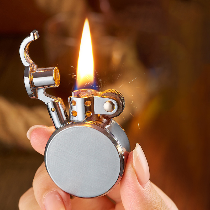 cigarette lighter name Vintage Round Kerosene Lighter