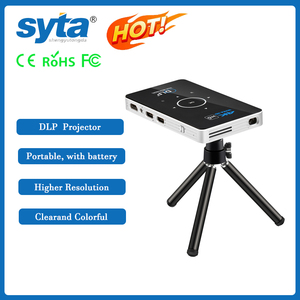Syta mới xách tay Mini Chiếu C6 70ANSI Lumens <span class=keywords><strong>Android</strong></span> 9 LED Đèn DLP thông minh <span class=keywords><strong>3D</strong></span> chiếu với pin - Product Image 6