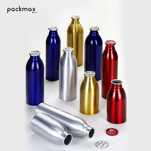 Botellas de aluminio de 1 litro para cerveza, botellas de aluminio personalizadas para cerveza artesanal, latas de aluminio de 1000 ml sin tapas para rellenar. - Product Image 5