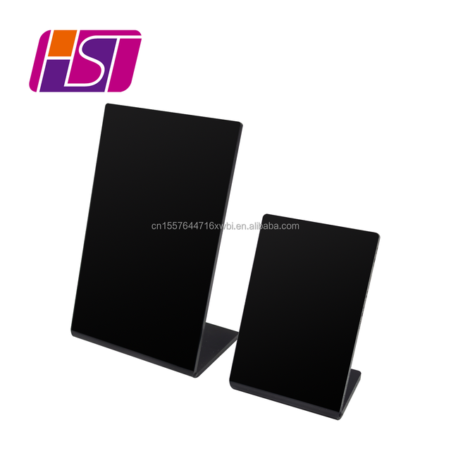 Customizable Black Acrylic NFC Card 13.56mhz Acrylic Table Display Google Review Stand for Hotel Ordering Menu