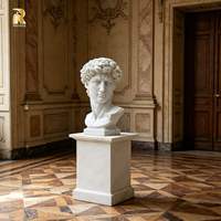 RELONG Statue de David en marbre moderne, best-seller, décoration pour hôtel, salon, bureau, garantie 1 an