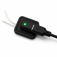 Connecteur de couture femelle USB-C avec indicateur LED 5V 2A, adaptateur USB-C plat, indice de protection IP66 pour tapis chauffant