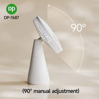 Ventilateur de table suspendu ventilateur de bureau portable longue durée ventilateur de bureau rechargeable affichage numérique rotatif 4000mAh charge USB