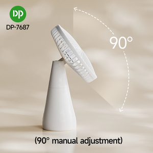 Tafelventilator Opknoping Kantoor Ventilator Langdurige Draagbare Oplaadbare Desktop Ventilator Roterende Digitale Display 4000Mah Usb Opladen - Product Image 2