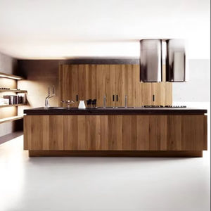 Pour les armoires de cuisine américaines modernes, garantie de 5 ans, montage mural, placage de bois, panneau mélaminé, surface acrylique, porte, dosseret - Product Image 1