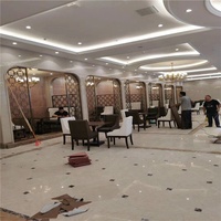 Paravent décoratif en métal moderne pour restaurant, couleur noire, sculpté, séparateur de pièce