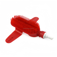 Brosse de toilettage pour chevaux avec tuyau d'arrosage pour le bain et le toilettage
