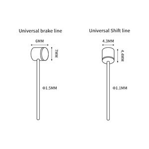MUQZI bici da strada MTB linea freno bici filo centrale nero Teflo n cavo freno linea cambio bici - Product Image 3