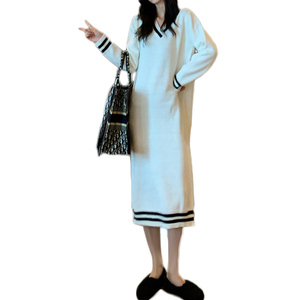 Maglioni Lunghi Casual in Maglia per Donna, Stile Coreano Invernale, <span class=keywords><strong>Taglie</strong></span> Grandi, Produzione all'Ingrosso - Product Image 1