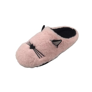 Nouvelles pantoufles pour femmes, modèle mignon chat, usage quotidien, en laine, chaussures d'<span class=keywords><strong>hiver</strong></span>, <span class=keywords><strong>mules</strong></span> HCG pour femmes, chaussures d'intérieur pour l'<span class=keywords><strong>hiver</strong></span> - Product Image 3