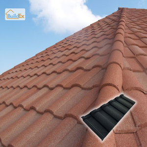 Tuiles métalliques revêtues de pierre résistantes aux chocs et aux chocs, résistantes aux intempéries et aux intempéries, pour les climats chauds. - Product Image 2