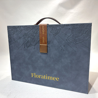 Caja de Transporte de Vino de Lujo de Cuero PU para 2 Botellas, Estuche Portátil para Almacenamiento de Botellas de Vino con Asa, Se Acepta Logotipo Personalizado