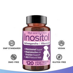 Faitury Atacado Mistura de Suplemento Myo-Inositol & D-Chiro Inositol 40:1 120 Cápsulas com Ashwagandha e Vitamina D - Product Image 3