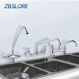 Sink Tap Long Kitchen Taps Kitchen Mixer Wall Mounted Commercial Kitchen Sink Taps