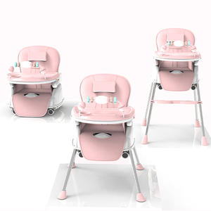 <span class=keywords><strong>Silla</strong></span> alta para bebés, sillas altas y elevadores de seguridad, plegables, multifuncionales, 3 en 1 - Product Image 2