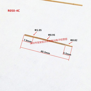 Sonda de prueba R050-4C con pino de resorte de cobre para soporte de dispositivo ICT de PCB - Product Image 5