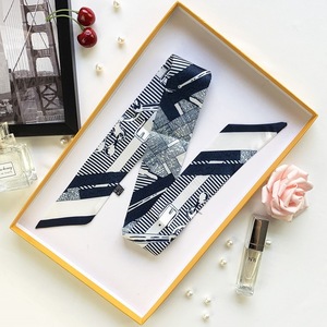 Pañuelo de Seda 100% de 5*90 cm, Impresión Personalizada, Pañuelos al por Mayor, Pañuelo de Diseño para la Cabeza, Pañuelo Elegante para Mujer, Pañuelo de Viaje - Product Image 2