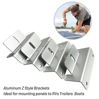 Supports de montage en Z pour panneaux solaires Tripsolar TP-LKR-01 en aluminium anodisé, petits, avec résistance au vent et à la neige, pour camping-car (vente en gros)