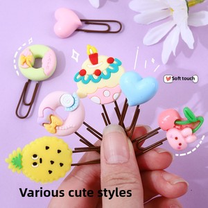 Creative Cartoon Fun Pattern Student Bookmark Pin <strong>Mini</strong> Metal <strong>Paperclip</strong> with Magnet Wholesale for Office Use - Product Image 4