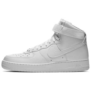 Zapatillas de Baloncesto Unisex Nike Air Force 1 High '07 Triple White, Parte Superior de Cuero Genuino, Suela de Goma, Entresuela de EVA, Para Todas las Temporadas - Product Image 1