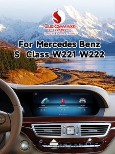 Reproductor Multimedia para Auto con Procesador Qualcomm 665, Unidad Principal para Mercedes Clase <span class=keywords><strong>S</strong></span> W221 W222, Navegación GPS Integrada, Reproductor de Video, WiFi - Product Image 2