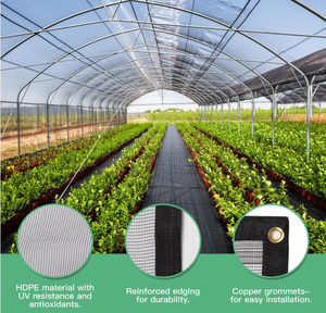 Red de jardín de HDPE de alta resistencia, <span class=keywords><strong>malla</strong></span> Flexible <span class=keywords><strong>antigranizo</strong></span> para protección de plantas, cubierta de fila de invernadero, pantalla de Gazebo para Patio, red para pájaros - Product Image 2