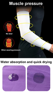 Manchons de compression élastiques légers à séchage rapide pour le football, le volleyball, le cyclisme, protection solaire <span class=keywords><strong>UV</strong></span>, soutien du coude, manches de bras d'été - Product Image 6