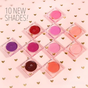 Polvo de Rubor Vegano Personalizado con Logotipo de Marca Propia, en Envase Transparente Rosa, Negro y Blanco, Rubor de Maquillaje de Marca Privada - Product Image 2