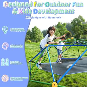 Amaca a cupola da arrampicata all'aperto per bambini con cupola antiruggine geometrica da arrampicata per bambini che supporta 880 libbre - Product Image 6