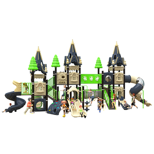 Thiết bị vui chơi công viên mạo hiểm thương mại, khu vui chơi trẻ em, cầu trượt nhựa mầm non, bộ xích đu, sân chơi ngoài trời cho trẻ em - Product Image 3