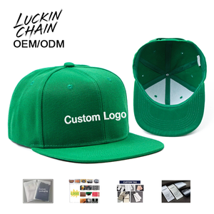 OEM Custom Logo Snapback Cap 6-Panel <b>Flat</b> Brim Cotton Embroidery Unisex Street Style Adult <b>Hat</b> - Product Image 1