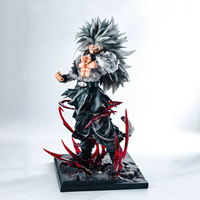 JT Super Saiyan GK Gale-Blazing Ultra-Five Goku Cheveux Blancs PVC PC Case Desk - Culture Japan Animation Display Model Figurine