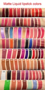 Matte Liquid Lipstick 49 Colors Wholesale Make Your Own Lipstick No Logo Long Lasting Cosmetic Vegan Private Label Matte Liquid Lipstick