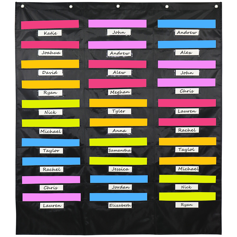 30 карманов, карманы для хранения, Подвесной Настенный Органайзер для файлов, разные цвета