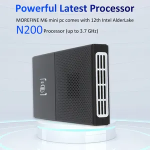 MOREFINE M6 New Mini Pc 12th Gen Core IIntel Alder Lake N200 Desktop Processor Wifi 12th Gamer Mini Pcs