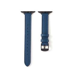 Upro Slim Genuine Leather Band for apple Watch 11 10 9 8 7 SE Top grain Lychee pattern Tapered Watch Strap Custom Color Luxury - Product Image 4