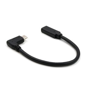 <b>Usb</b> C <b>Extension</b> <b>Cable</b> 90 Degree Right Angle Male To Female Type C Data Transfer Adapter For Charging And Syncing - Product Image 1