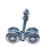 Rouleaux coulissants en acier Longueur du rouleau de roue 56mm Largeur 26mm Hauteur de la roue 23 Dimensions de la poulie de la roue suspendue