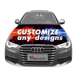 Custom Event Decor Car Flag Covers-High <b>Elastic</b> Waterproof Polyester Digital Printing Fashion Style Adjustable Size Flags - Product Image 2