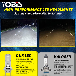 YOBIS Vente en gros Prix bas Super lumineux Lampe Éclairage automobile 3570 LED <span class=keywords><strong>H7</strong></span> <span class=keywords><strong>Ampoule</strong></span> de phare de voiture <span class=keywords><strong>Ampoule</strong></span> de phare LED - Product Image 6