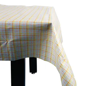 Custom Printed Cotton paper Table Cloth Disposable Wedding Table Cloth Colorful Printed Paper cover