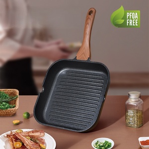 Wholesale Customized Hot Selling Cooking Kitchen Cookware Aluminum Steak <strong>Pan</strong> Non-stick Skillet <strong>Grill</strong> <strong>Pan</strong> Induction <strong>Frying</strong> <strong>Pan</strong> - Product Image 3