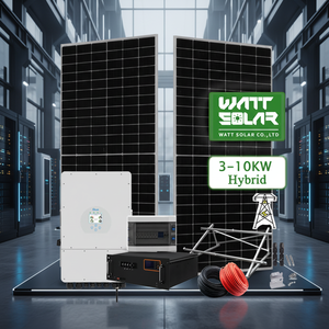 Système hybride photovoltaïque 3-10 kW à haute efficacité, directement de l'usine, avec batterie au lithium de secours pour les applications résidentielles et commerciales - Product Image 1