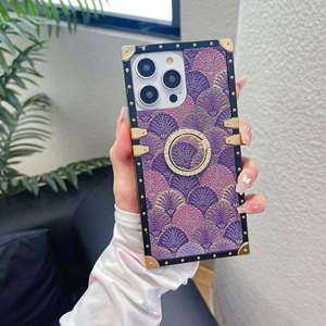 Motif de <span class=keywords><strong>coque</strong></span> de luxe pour <span class=keywords><strong>iPhone</strong></span> 17Air <span class=keywords><strong>coque</strong></span> de téléphone 16pro support de bague en diamant 15max bord <span class=keywords><strong>carré</strong></span> 14plus housse de protection antichoc - Product Image 6