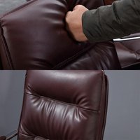 Chaise de bureau ergonomique populaire à prix abordable, sans roulettes, en cuir, forme arche, pour visiteurs et cadres