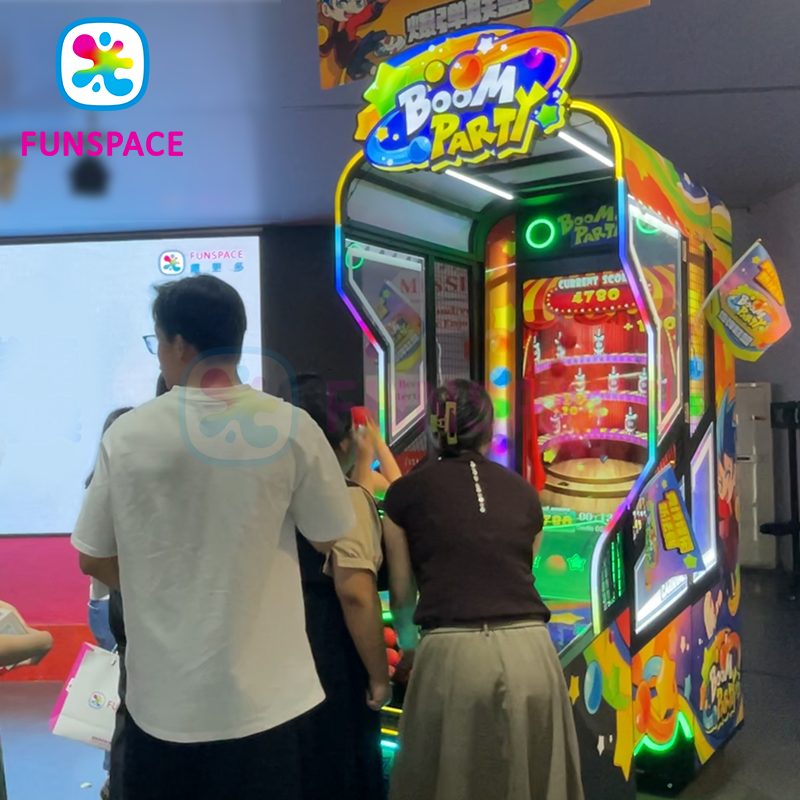 Funspace Coin Operated Arcade Throwing Ball Game Ticket Redemption Video Game Machine For Game Center
