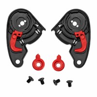 Plaque de base de remplacement pour mécanisme de visière de casque QKE Q111, paire avec vis, emballage en sac OPP